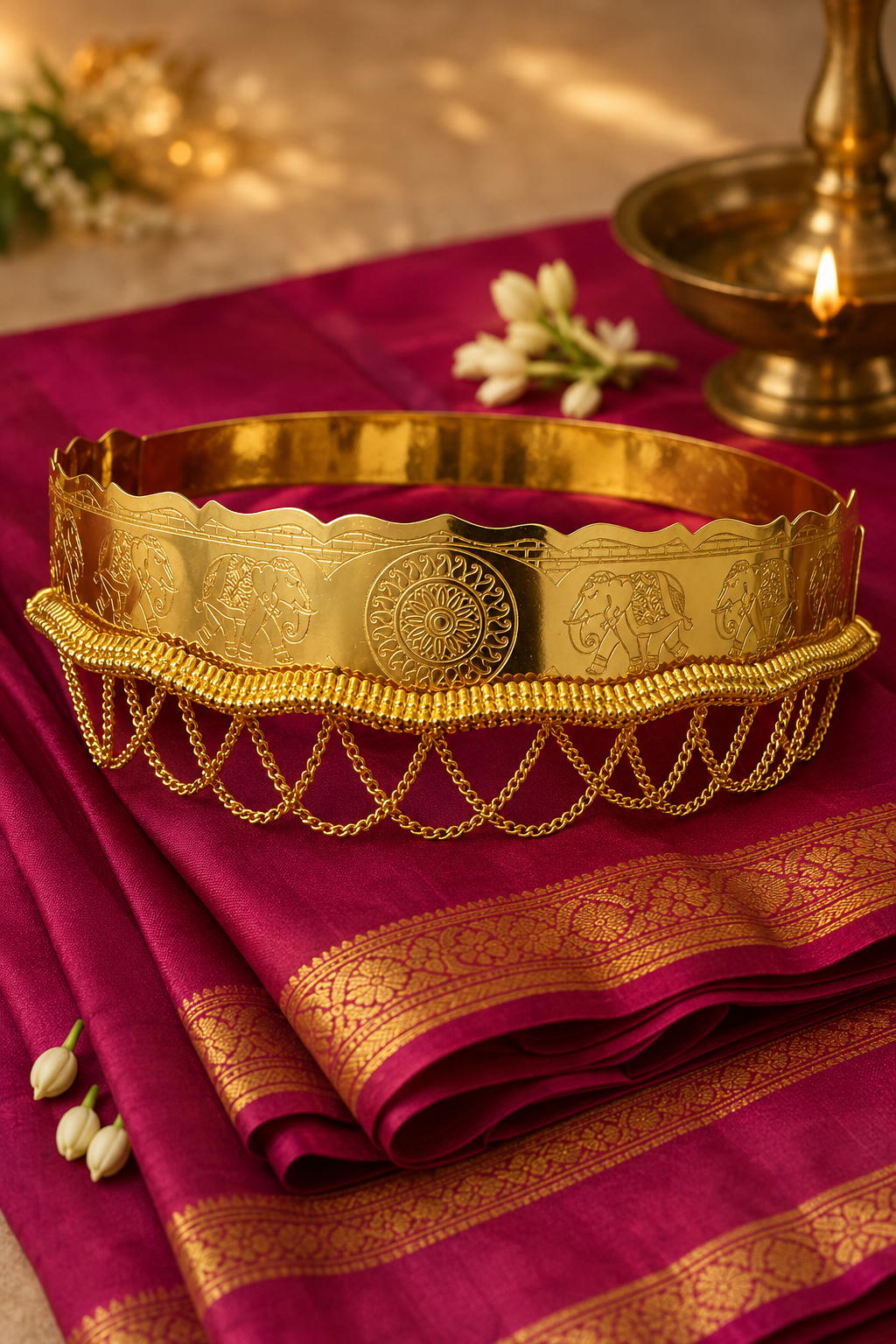 Mini Gold Vaddanam – Kids Hip Belt(Small Size)