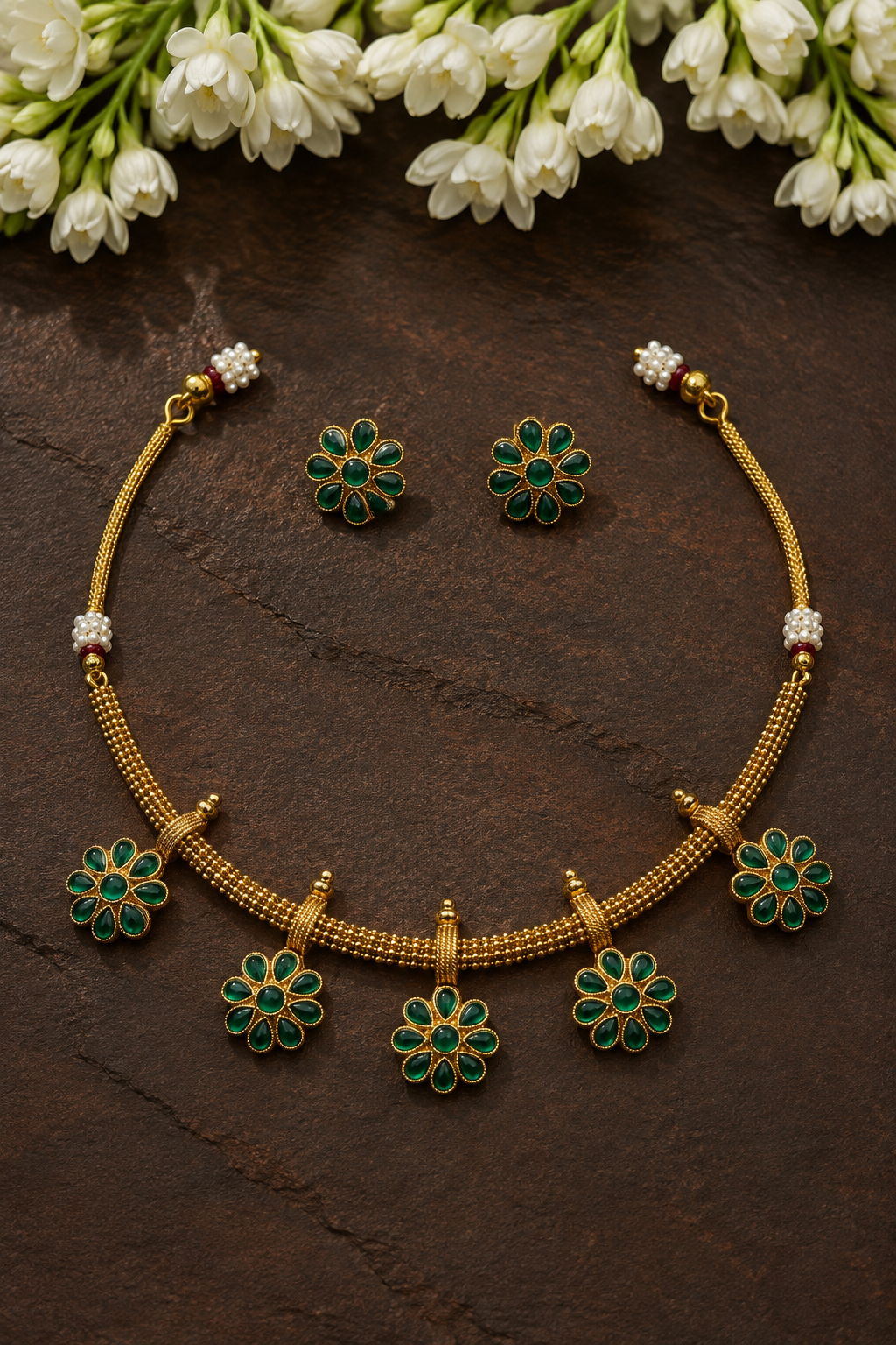 Panchapushpa Choker Set