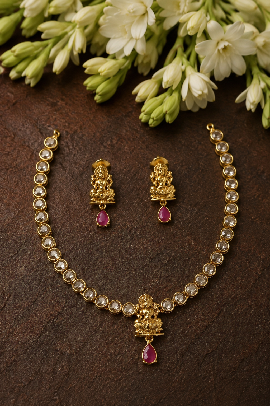 Padma Lakshmi Stone Choker