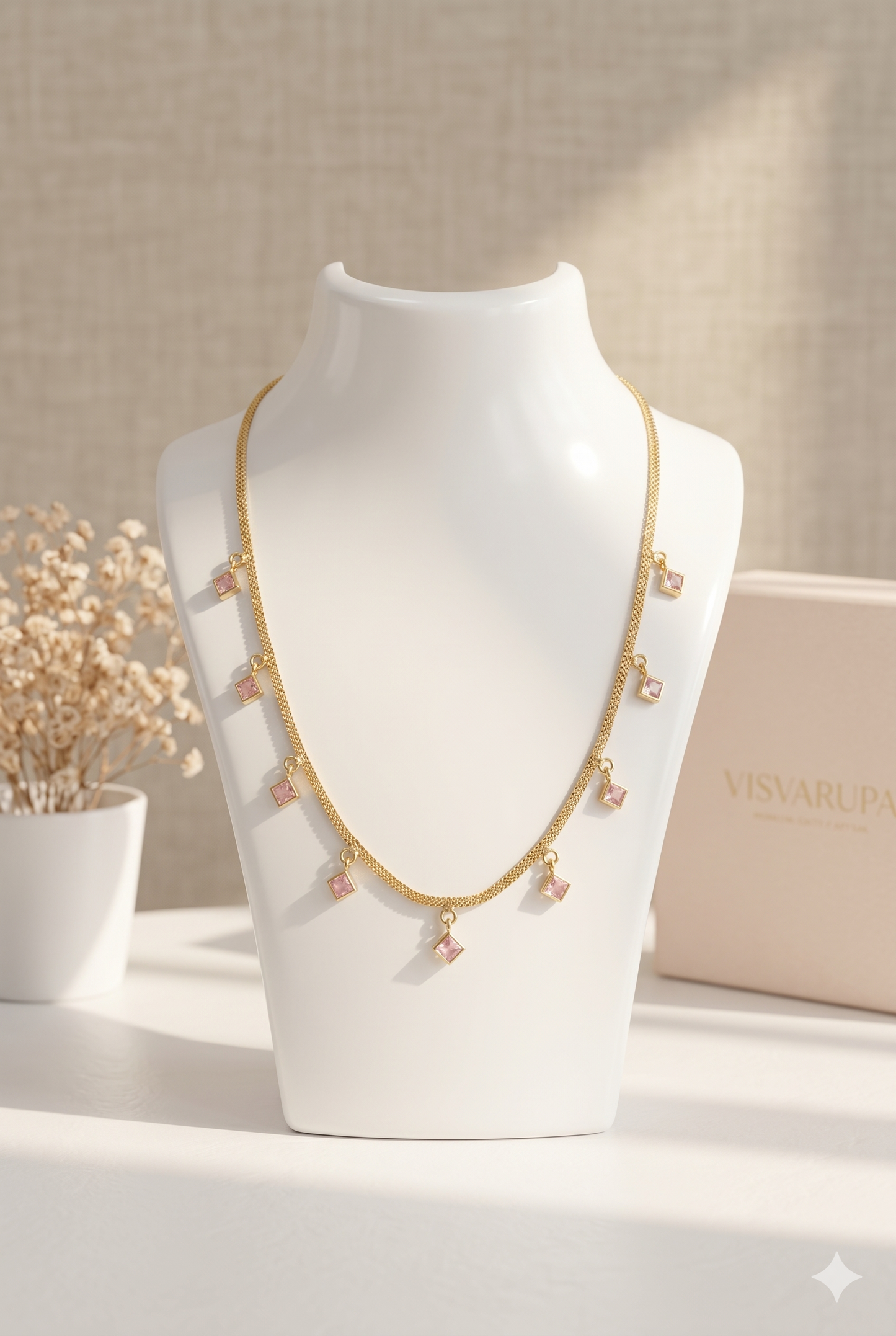Mutlistone Charm Chain