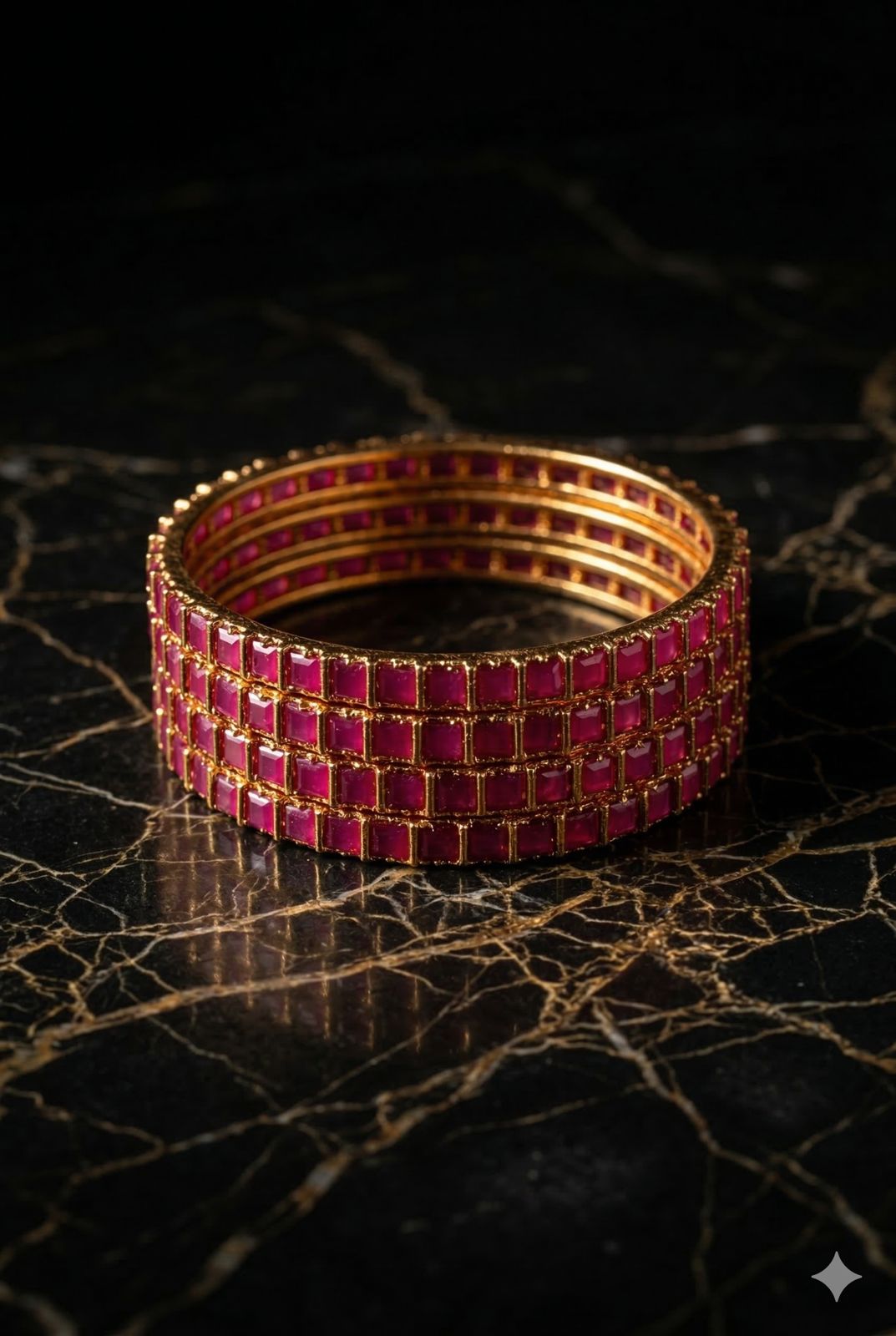 Rani Ruby Classic Bangles