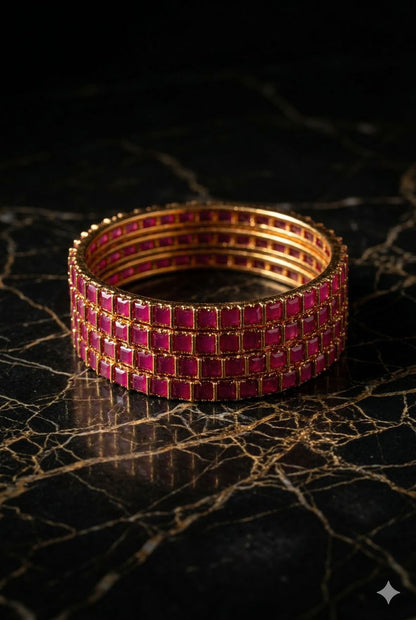 Rani Ruby Classic Bangles