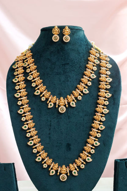 Navaratna Temple Necklace Combo