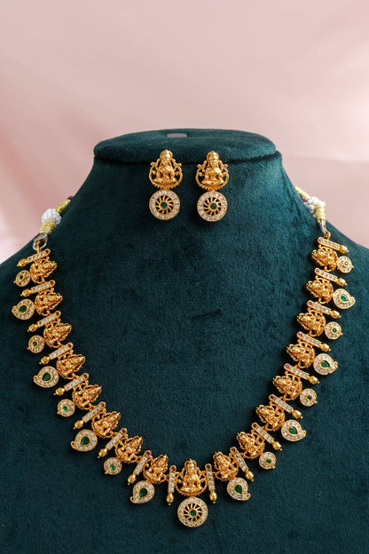 Navaratna Temple Necklace Combo