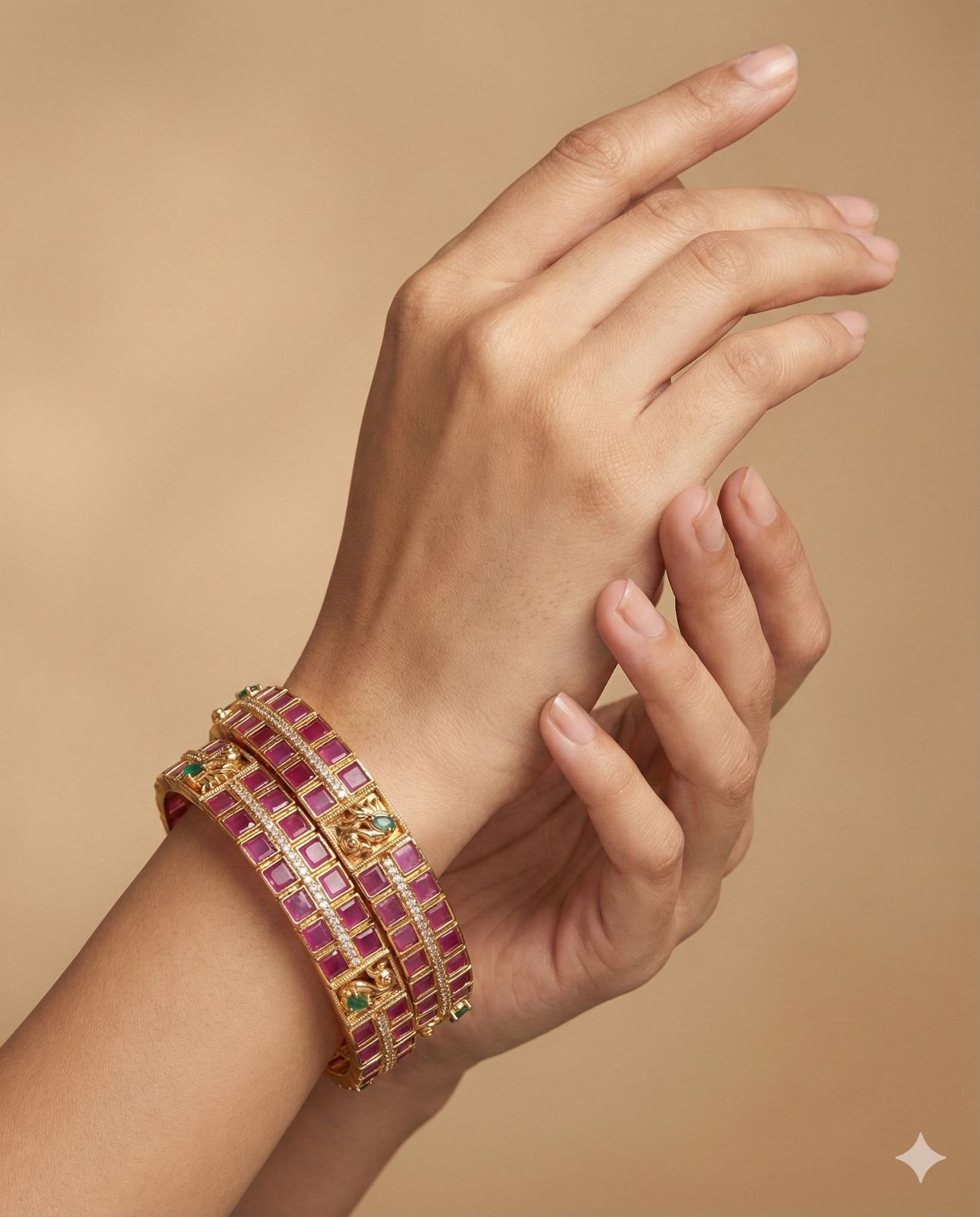 Royal Peacock AD Kada(Price of a Pair)