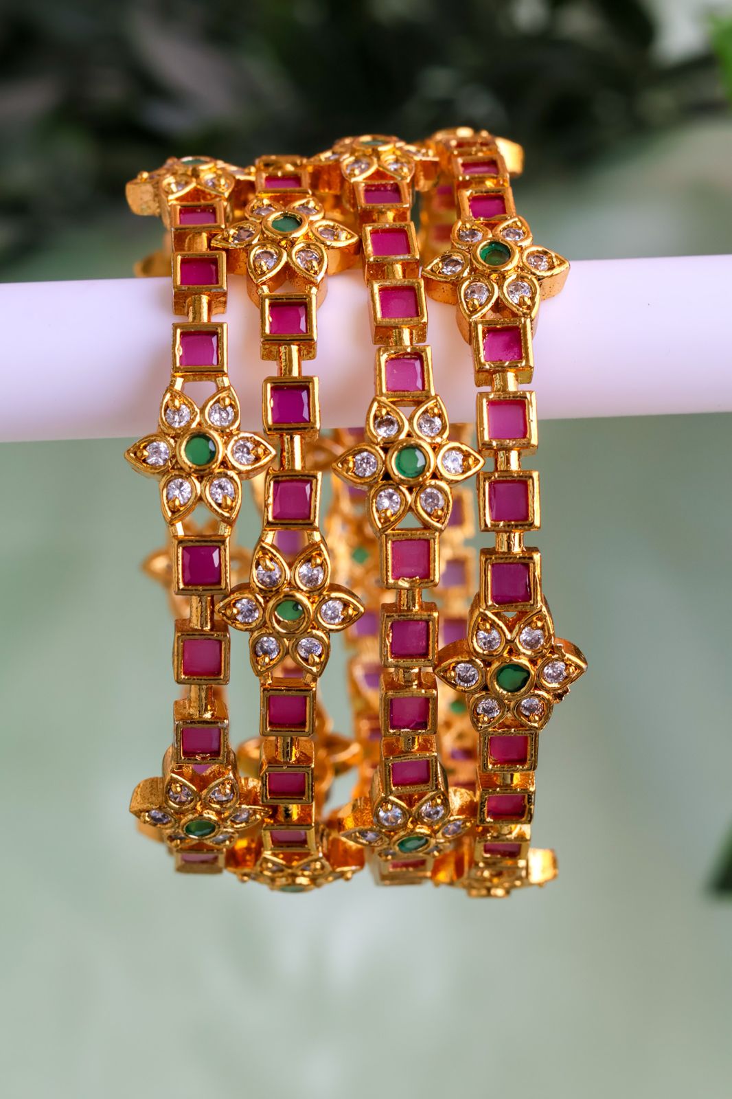 Royal Ruby AD Bangle (Price of a Pair)