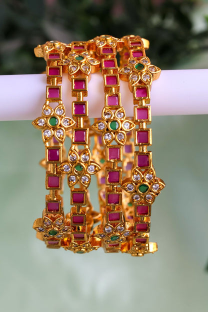 Royal Ruby AD Bangle (Price of a Pair)