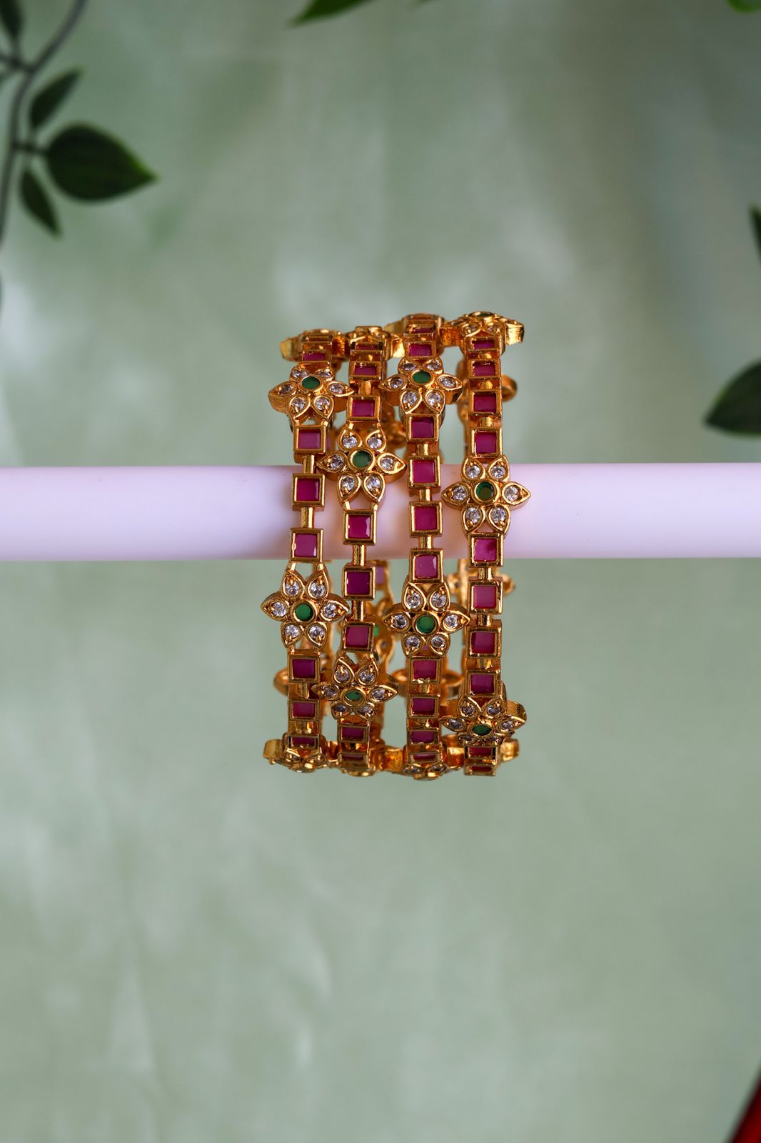 Royal Ruby AD Bangle (Price of a Pair)
