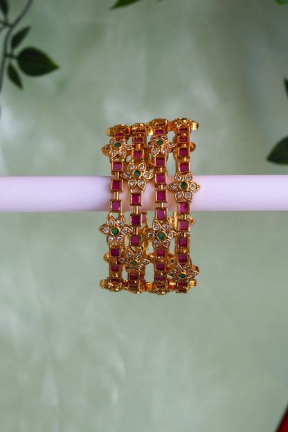 Royal Ruby AD Bangle (Price of a Pair)