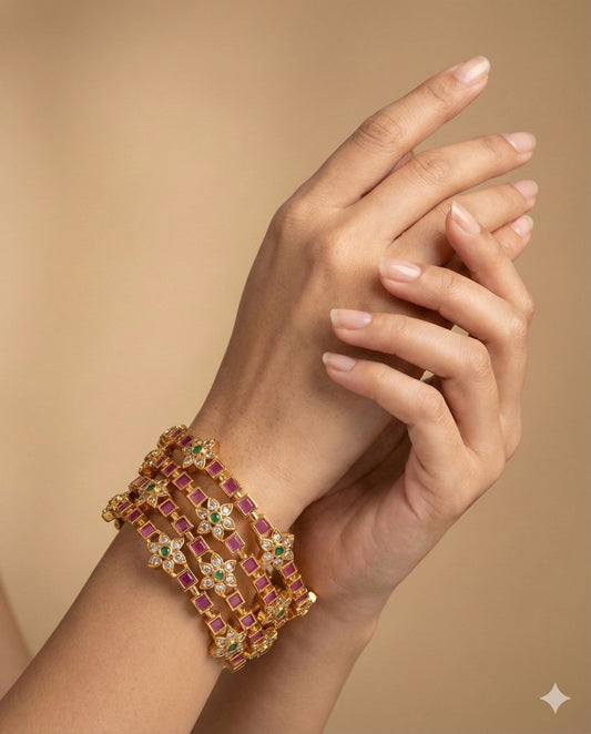 Royal Ruby AD Bangle (Price of a Pair)