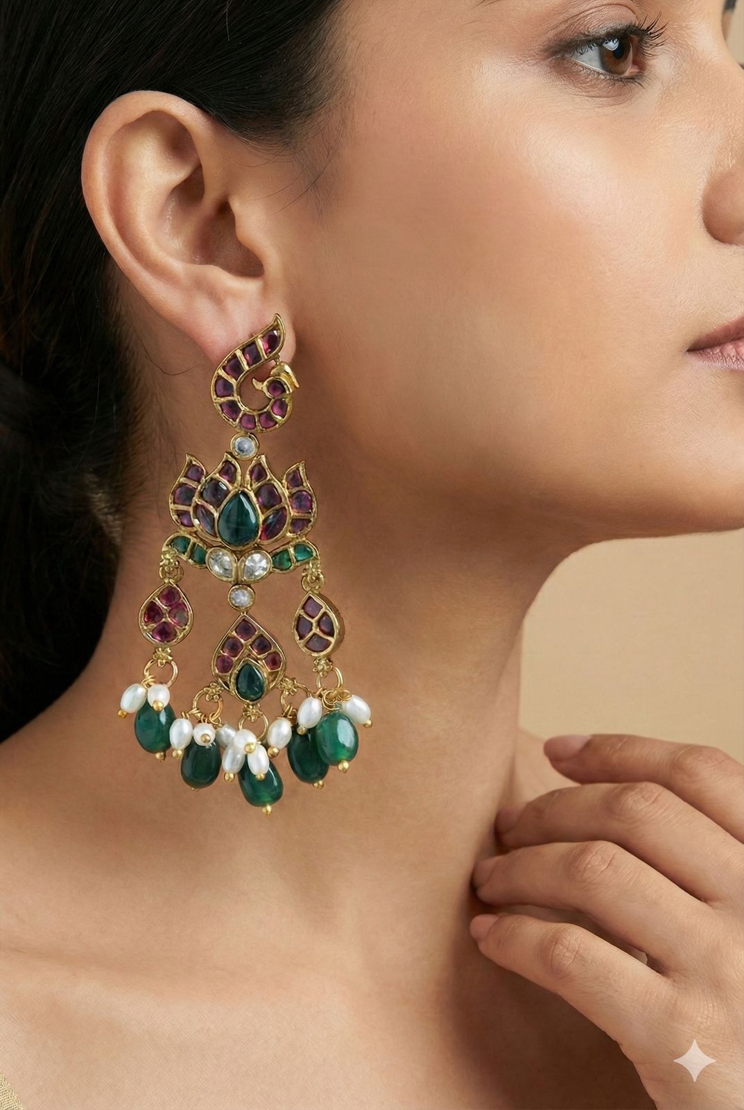 Pure Kemp Lotus earrings