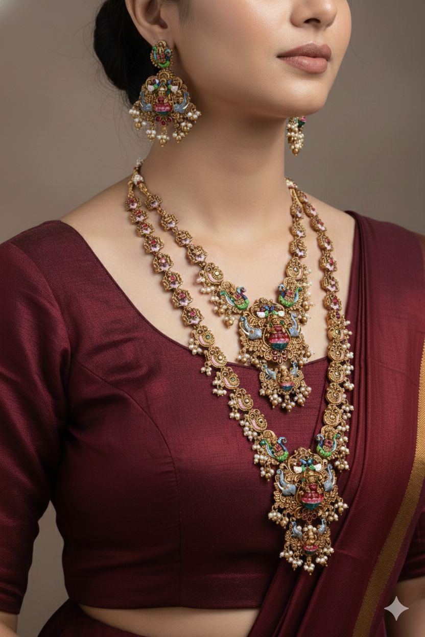 Sri Devi Nakshi Haram Bridal Set