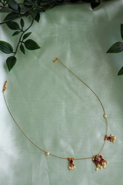 Invisible Kemp Ruby Lotus Chain
