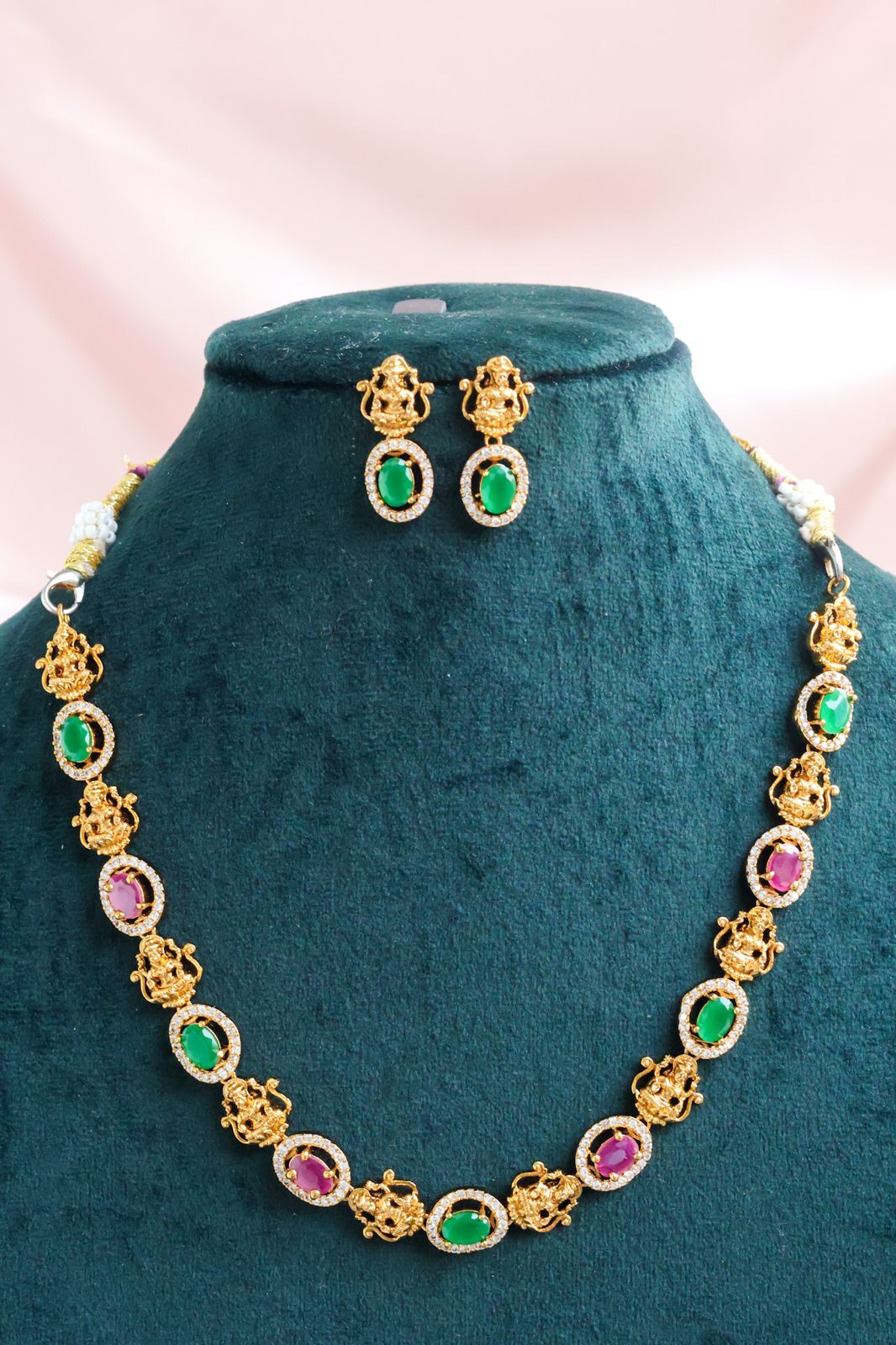Lakshmi ratna nakshi temple necklace