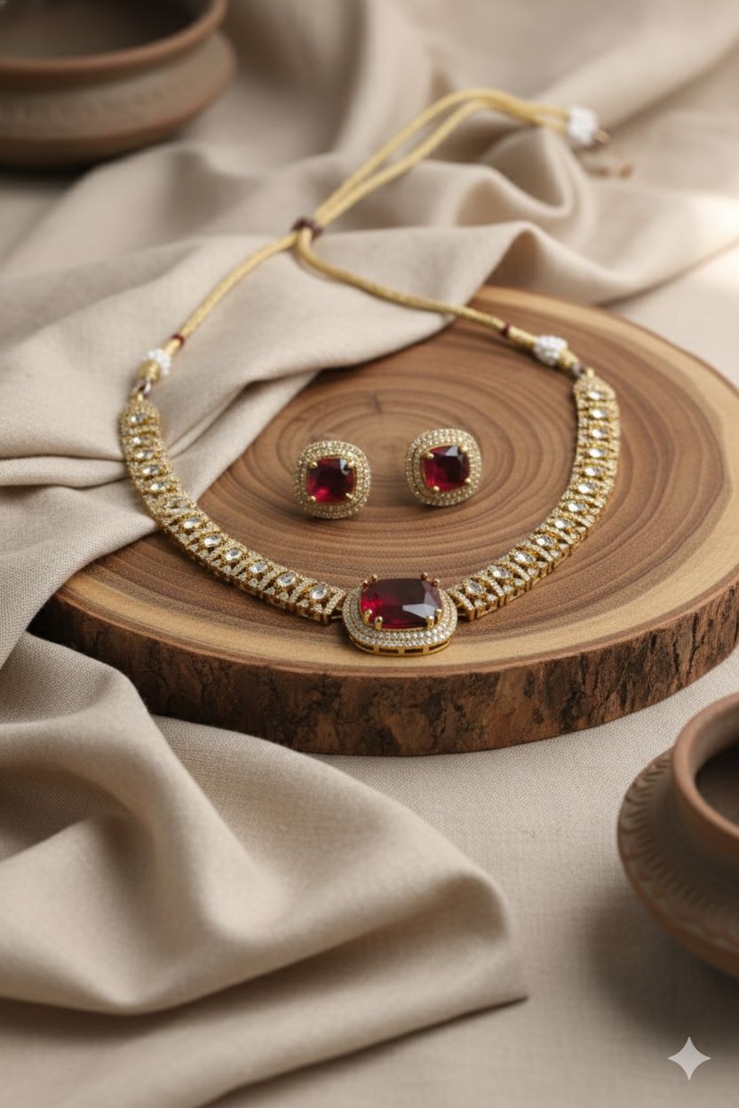 Victorian AD red choker