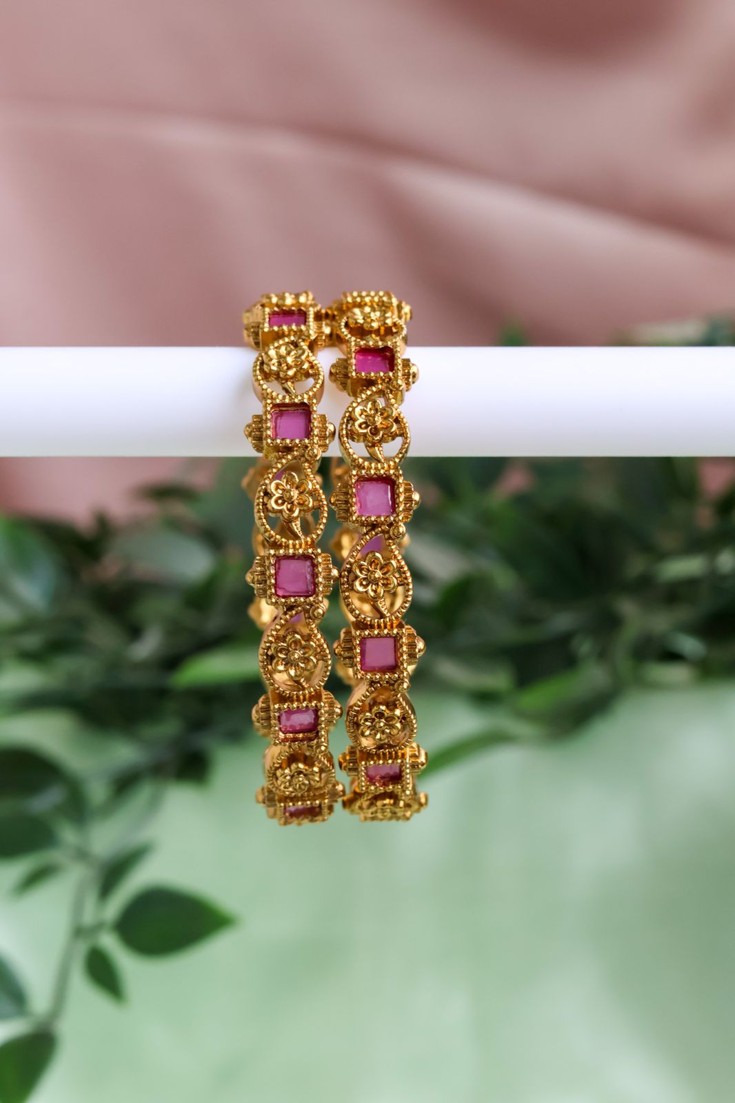 Heritage Bloom Bangles(2 bangles)