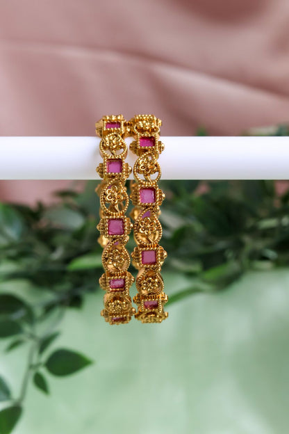 Heritage Bloom Bangles(2 bangles)