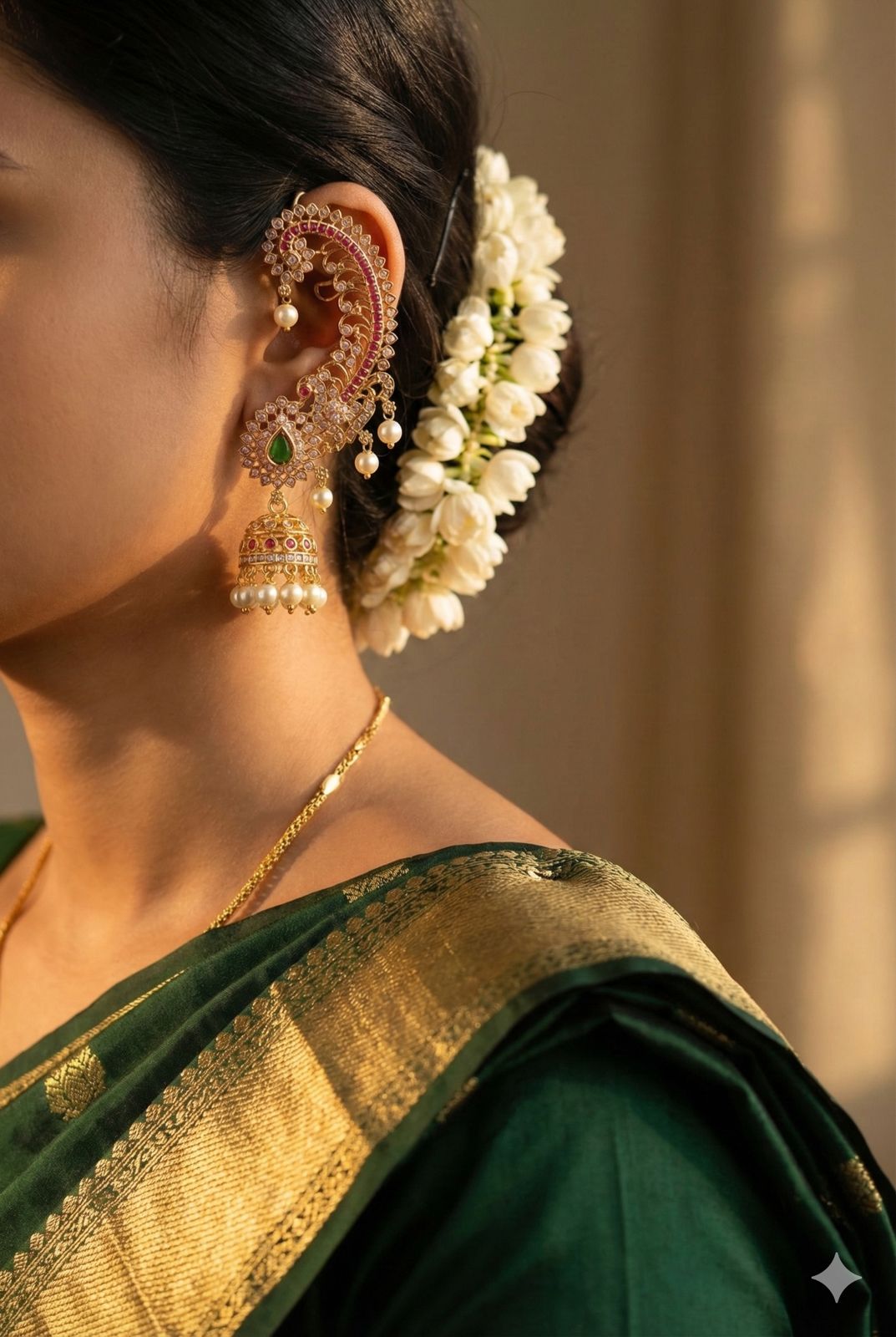 Kemp Stone Earcuff Earrings