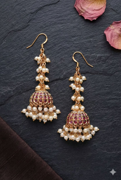 Jharna Pearl Kemp Jhumka