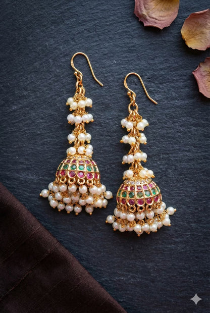 Jharna Pearl Kemp Jhumka