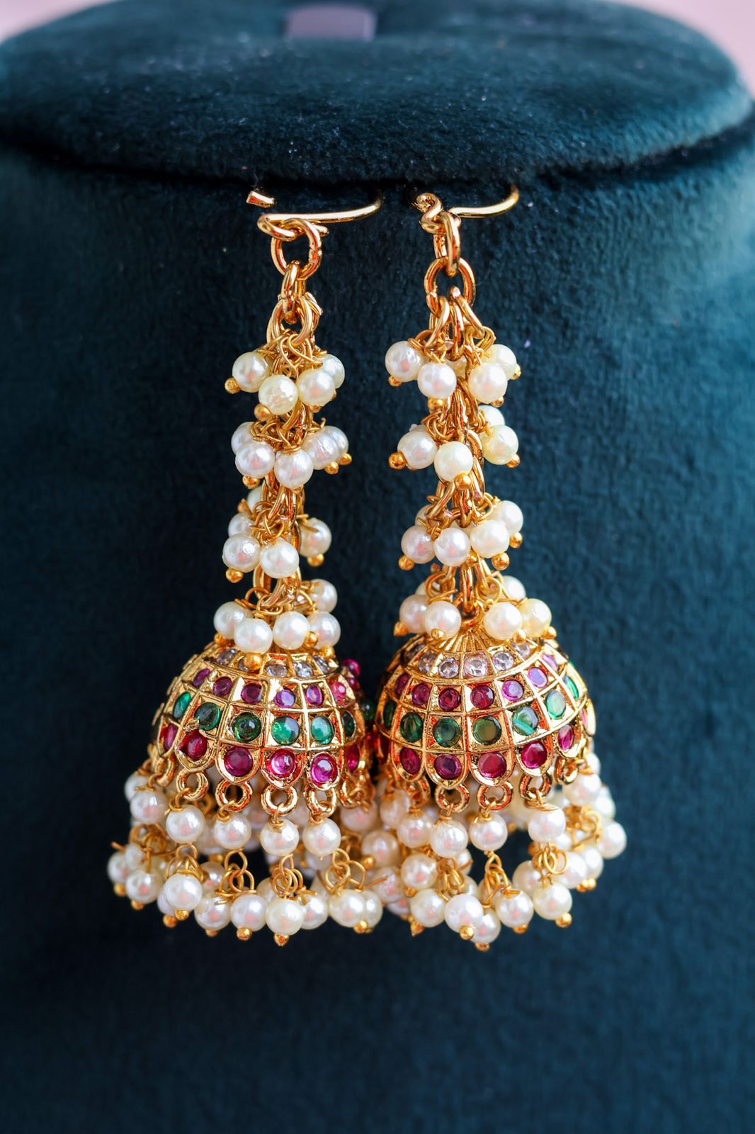 Jharna Pearl Kemp Jhumka