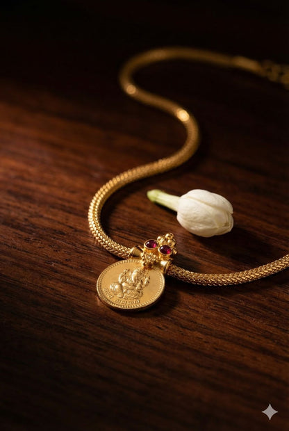Traditional Eka-Kasu Everyday Chain - 1 Gram Micro Polished