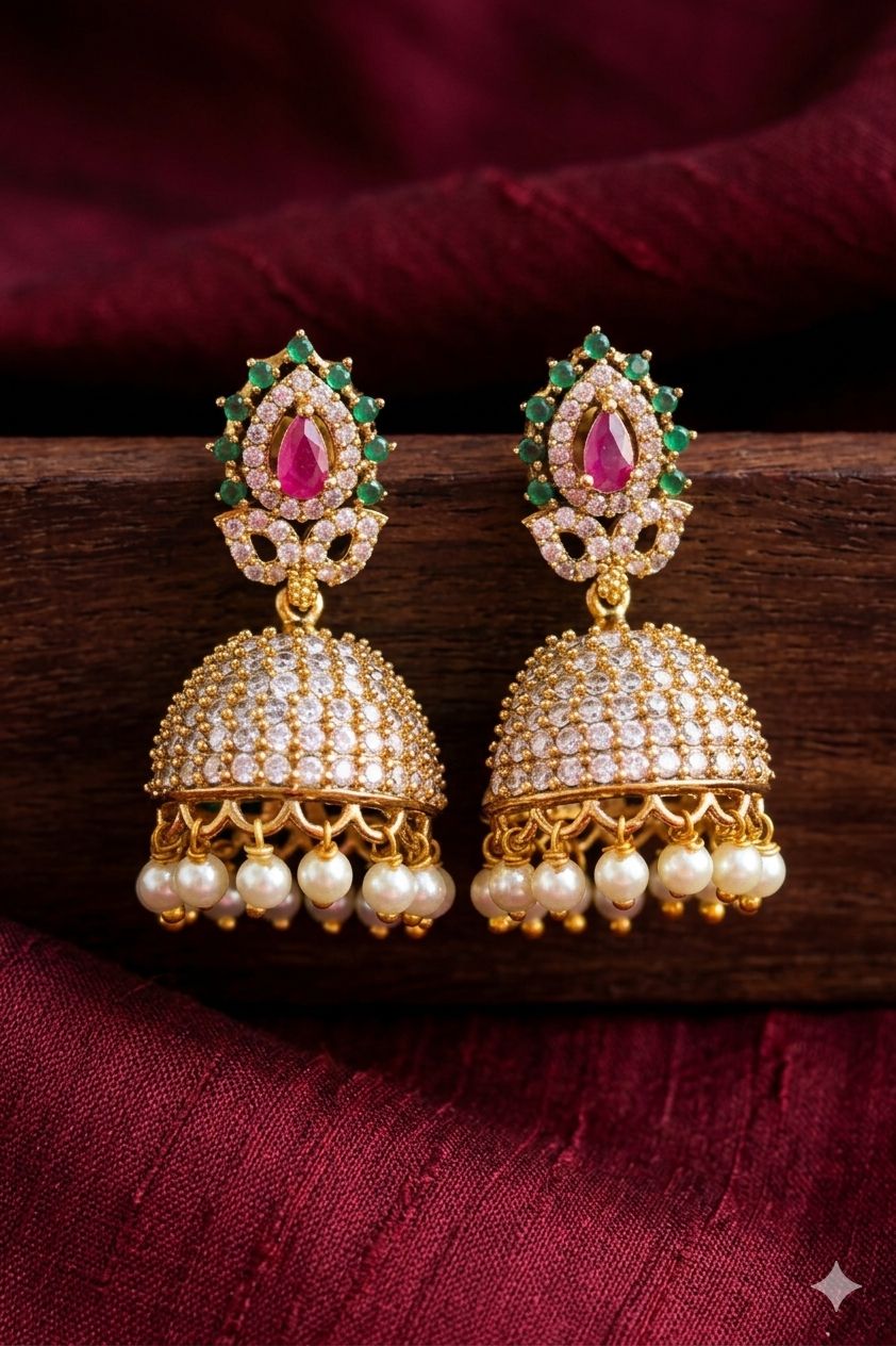 Stone Studded Jhumki