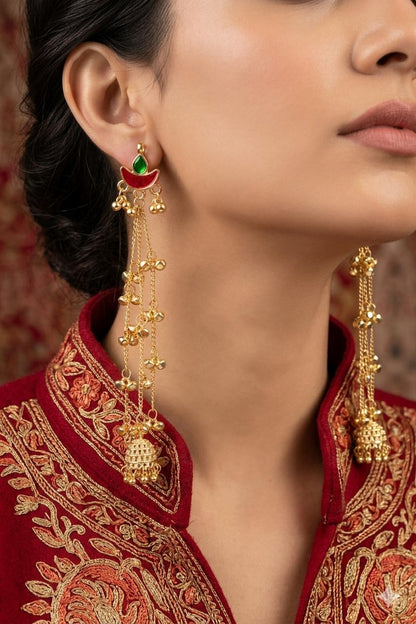 Kashmiri Chand Ghungaroo Jhumkas
