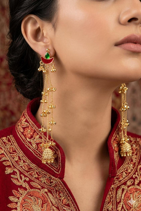Kashmiri Chand Ghungaroo Jhumkas