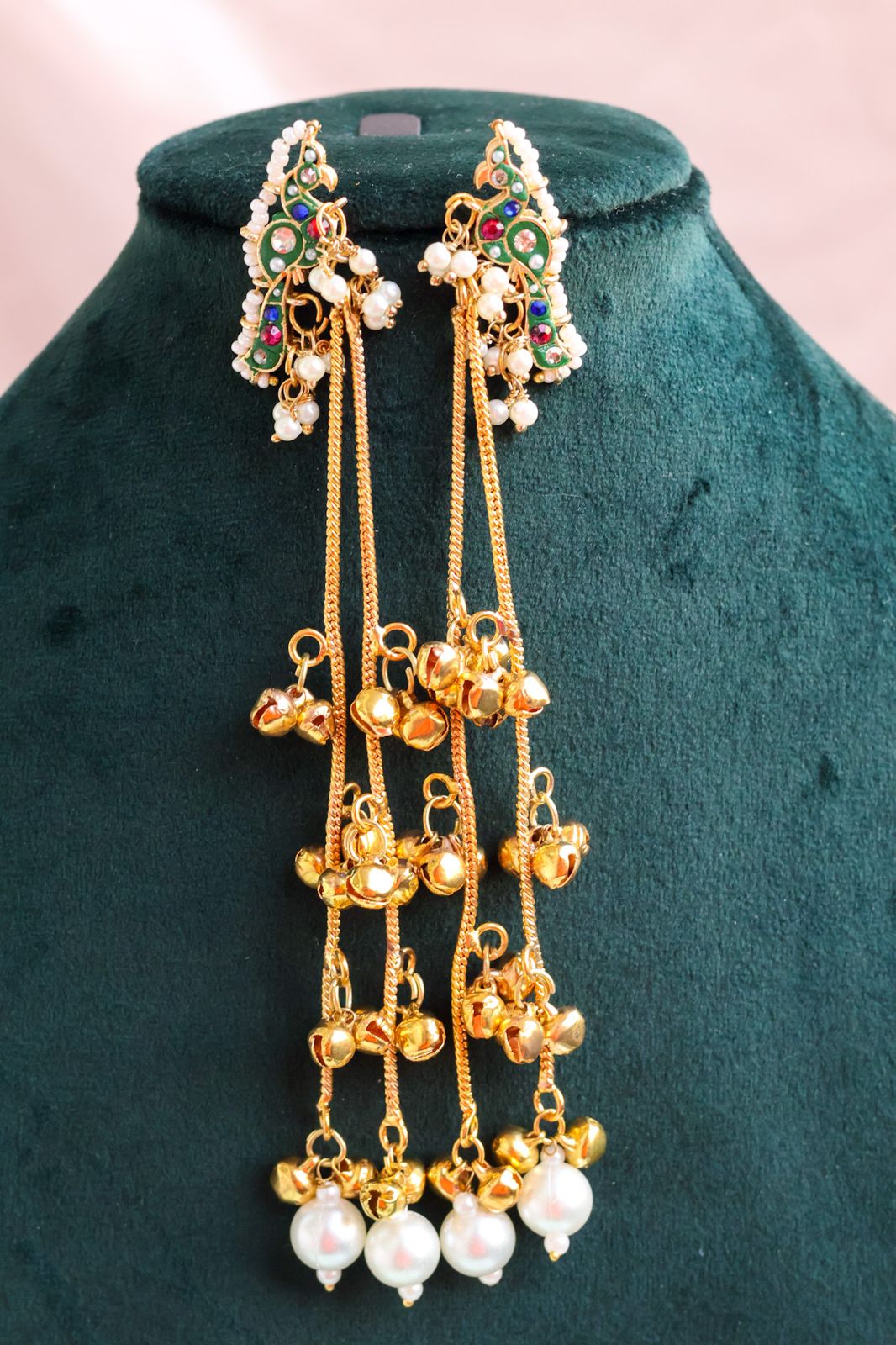 Peacock Viral Kashmiri Earrings