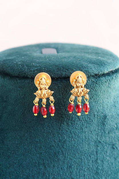 Emerald/Ruby Beads Lakshmi Invisible Chain
