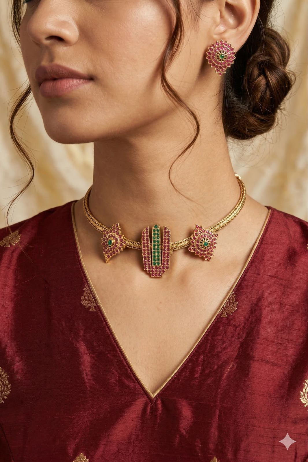 Vishnu Vaibhavam Kemp Collar
