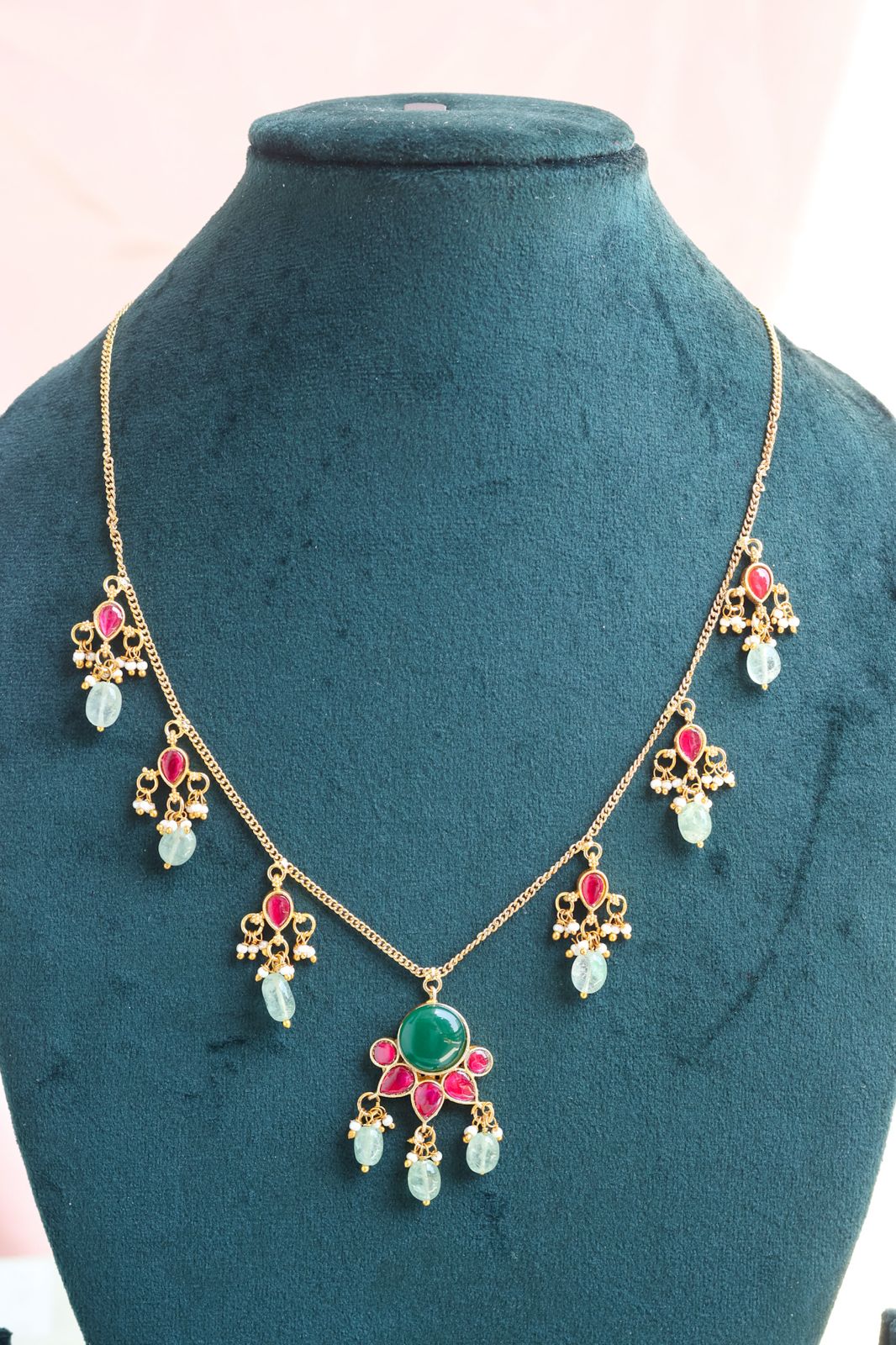 Jadau Kundan Lotus Chain