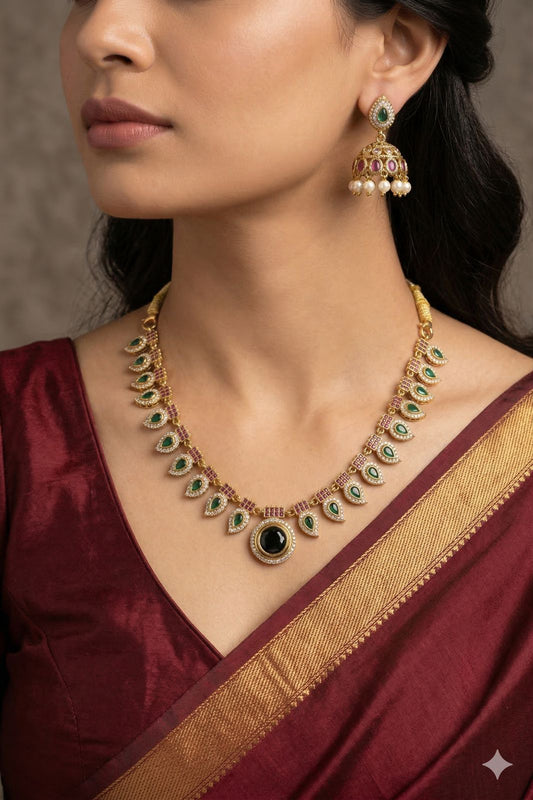 Emerald Empress Palakka Mala Set