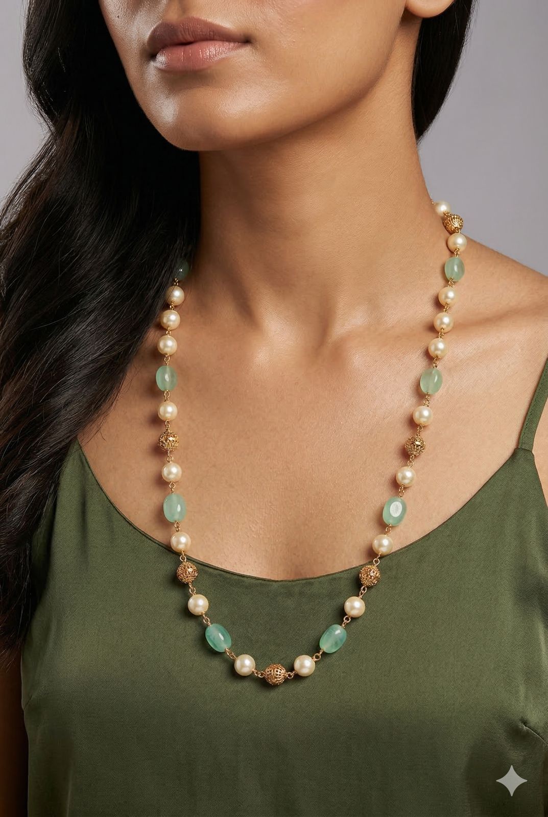 Minimalist Royal Pearl & Bead Chain
