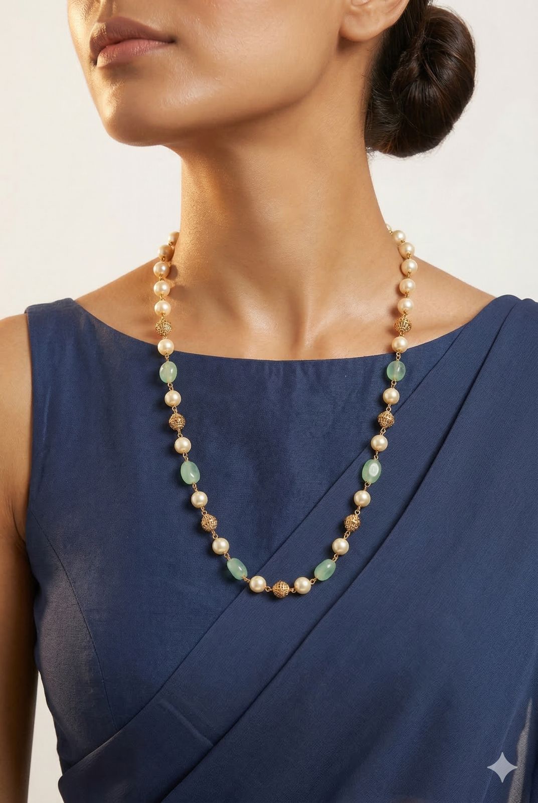 Minimalist Royal Pearl & Bead Chain