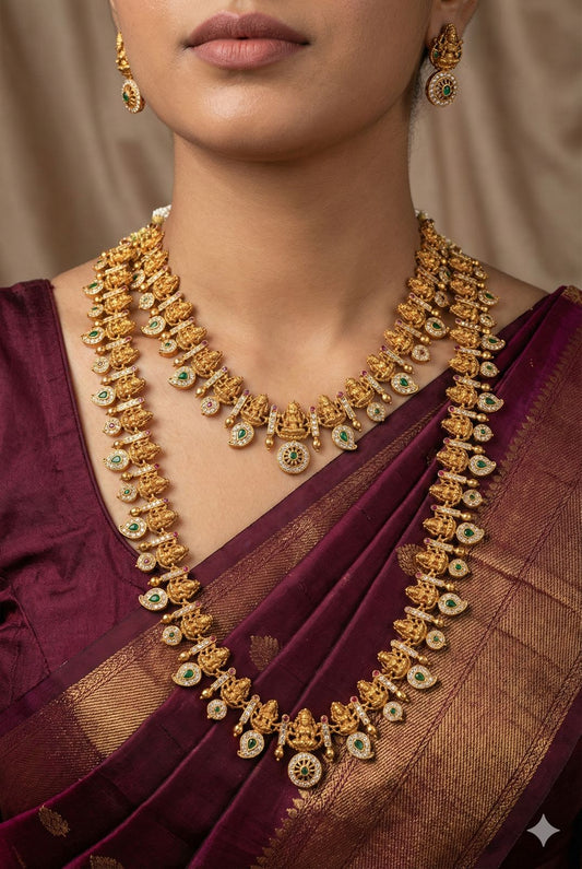 Navaratna Temple Necklace Combo