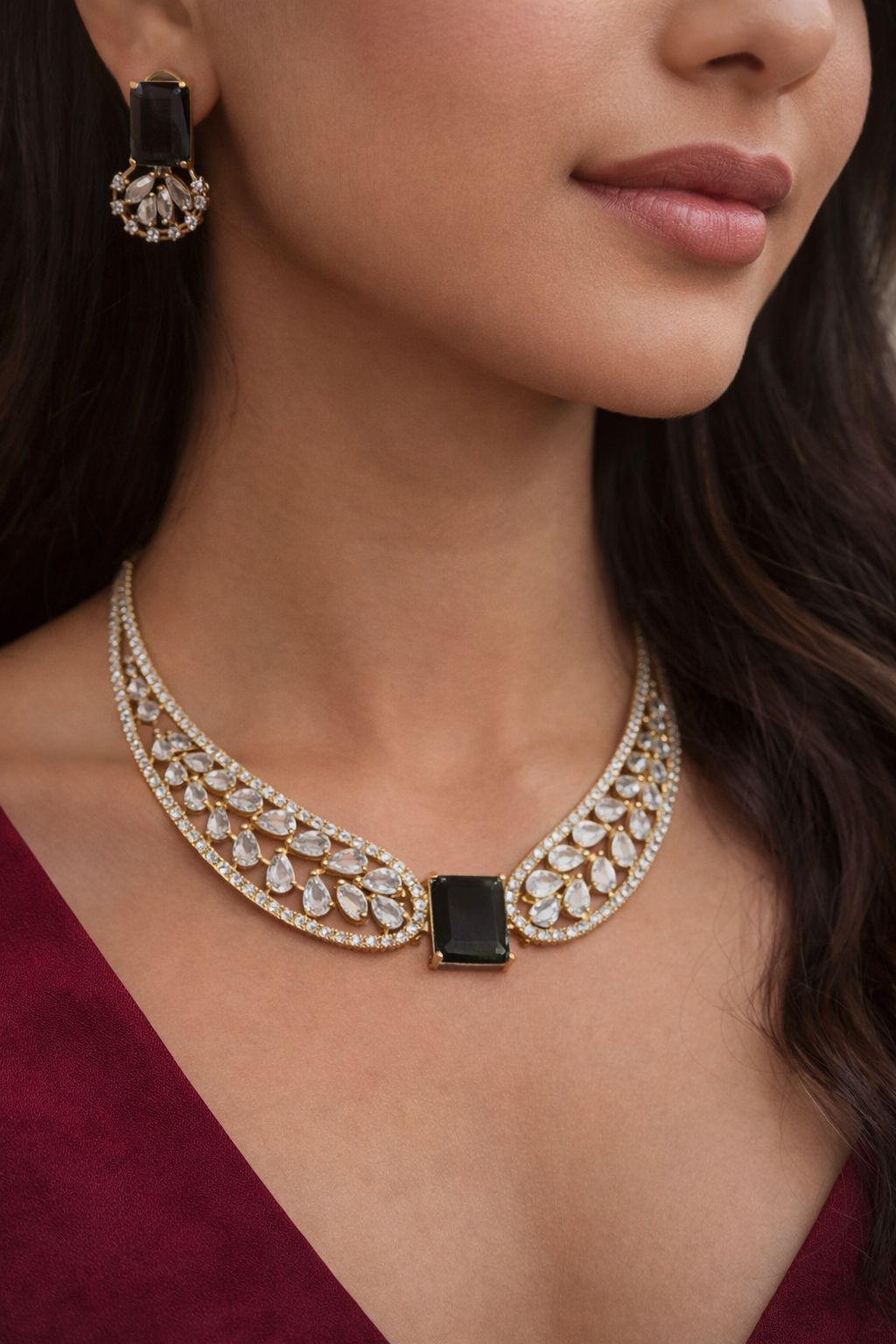 Diamond Kundan Necklace