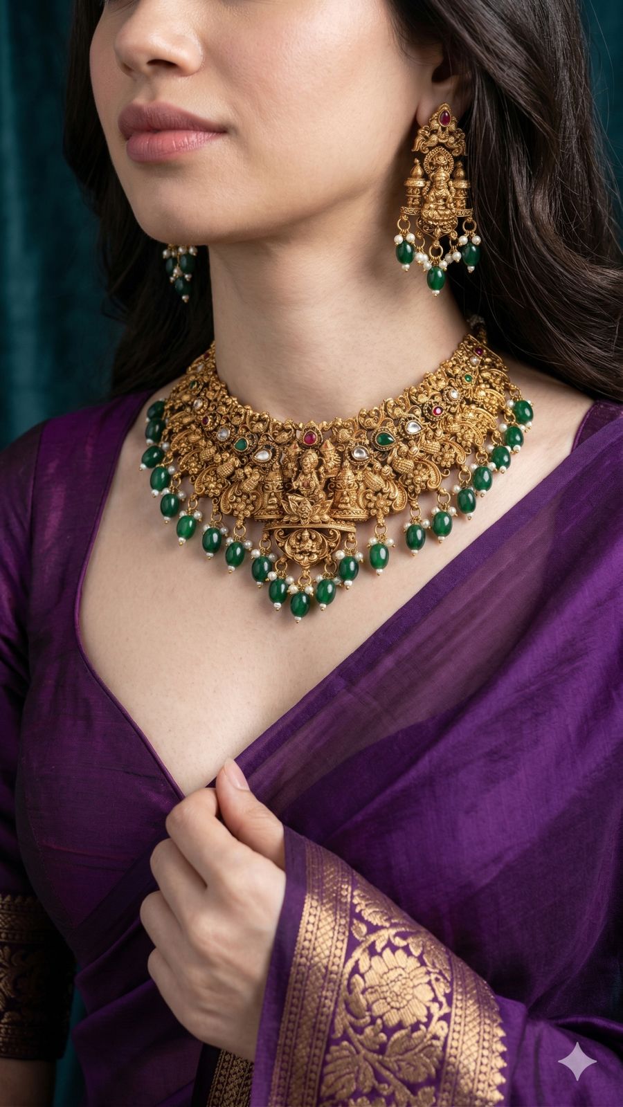 Bridal Sri Lakshmi Nakshi Temple Choker