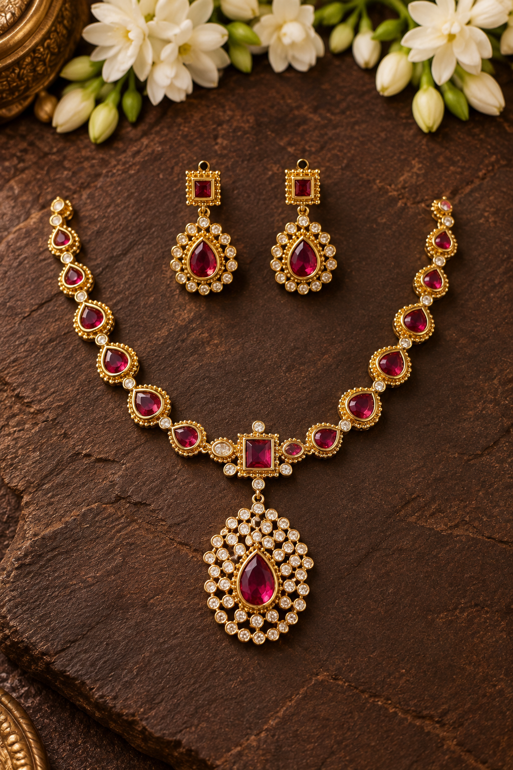 Emerald Ruby Rose Trio Set - photo 6